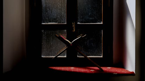 Free Black and Red Wooden Door Stock Photo
