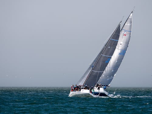 Free Sailboats on the Sea Stock Photo