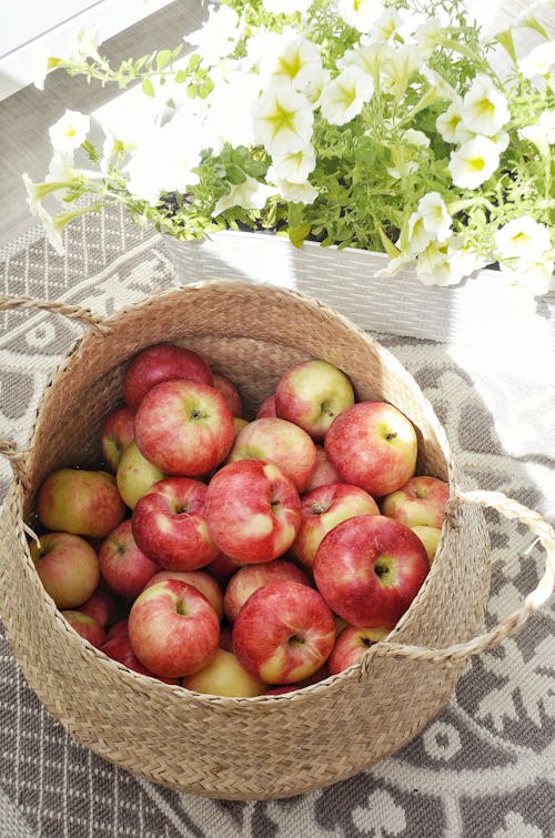 Foto profissional grátis de cesta, fechar-se, frutas