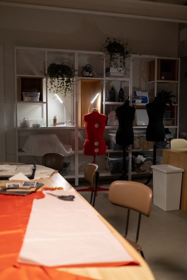 Interior Of Fashion Designer Studio