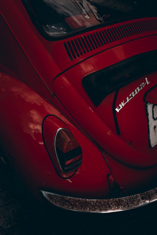 Close Up Shot of a Vintage Car