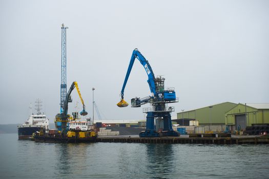 Heavy Machinery on the Harbor