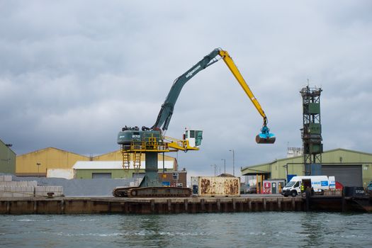 Heavy Machineries in the Harbor
