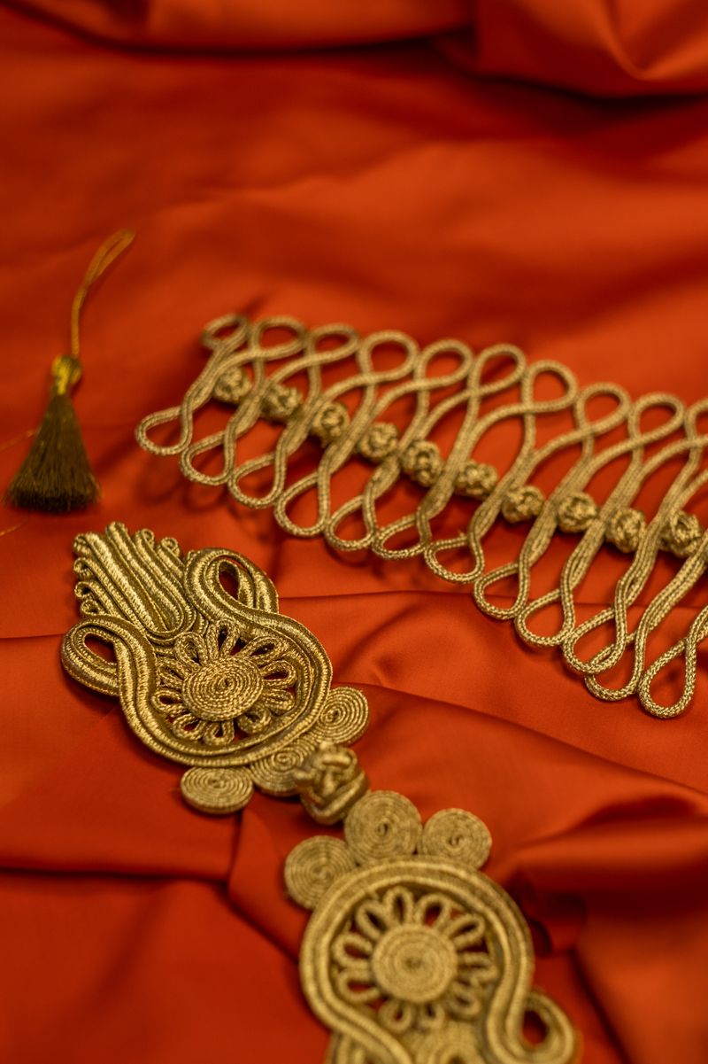 Gold-thread embroidery