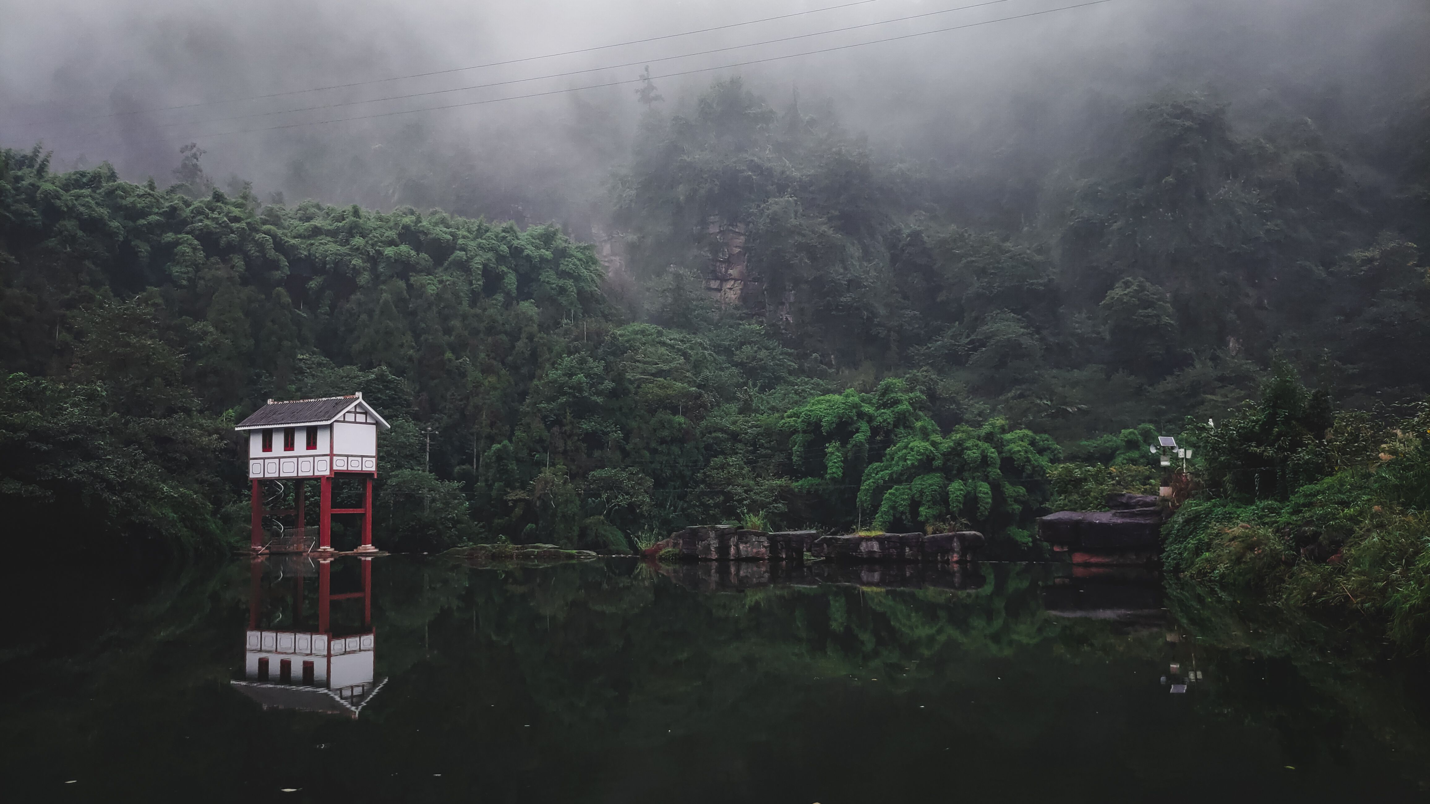 Gratis stockfoto met chinese architectuur, huis in rivier Stockfoto