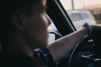 Driver at the wheel at dusk — Иван Васючков on Pexels