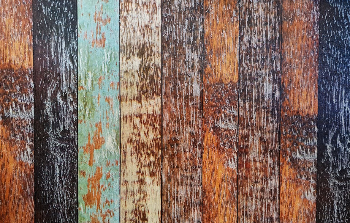 Assorted-colored Wooden Planks
