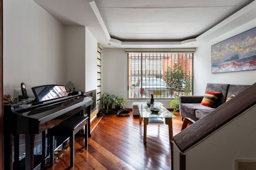 Piano on Living Room