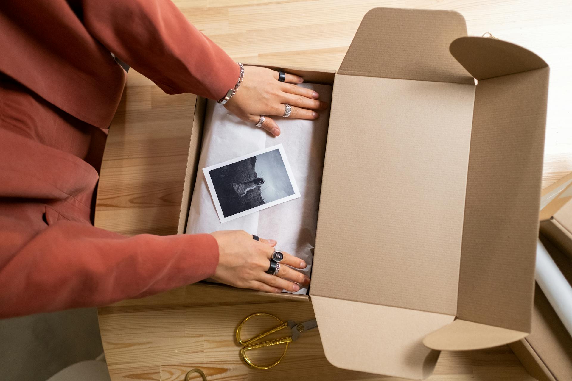 Picture on Cardboard Box