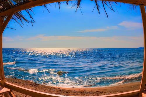 Kostenloses Stock Foto zu adobe photoshop, am strand, blick auf den strand