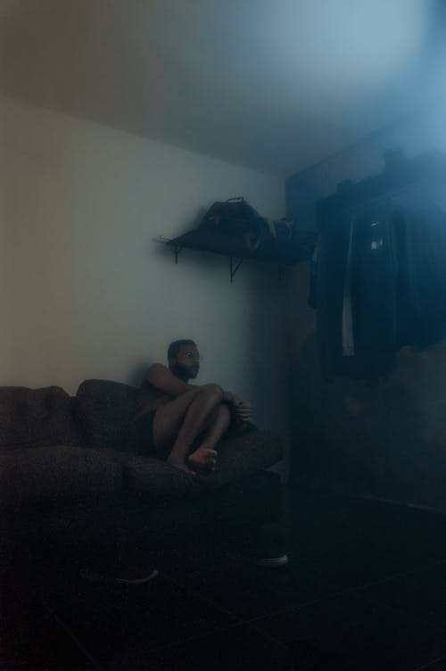 Free stock photo of black man, loneliness, smoke