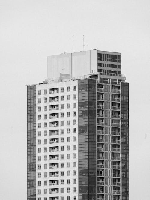 A Building in Black and White 