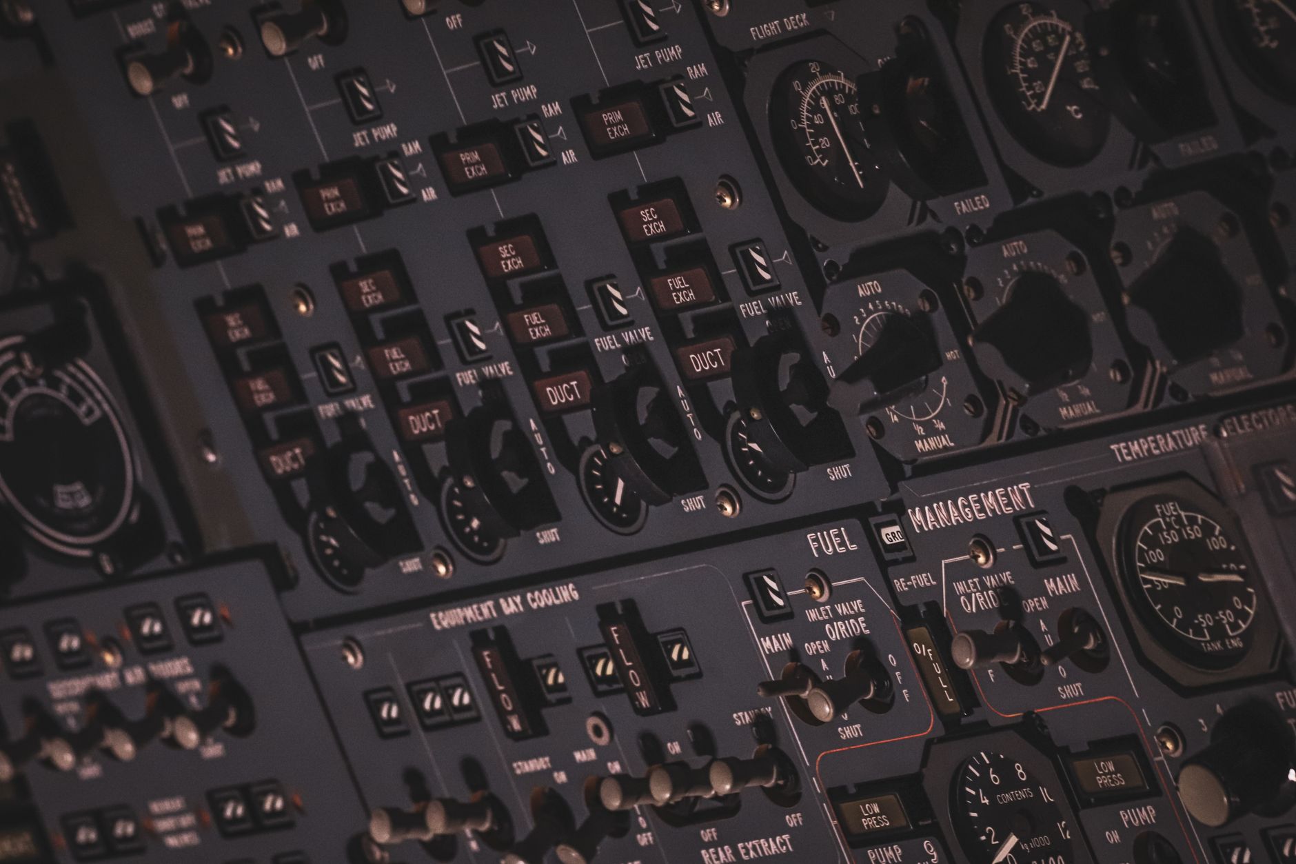 aircraft control panel