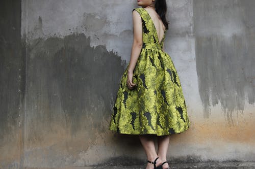 Free Photography of a Woman Wearing Green Dress Stock Photo