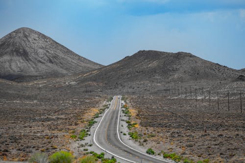 Aerial View of a Concrete Road