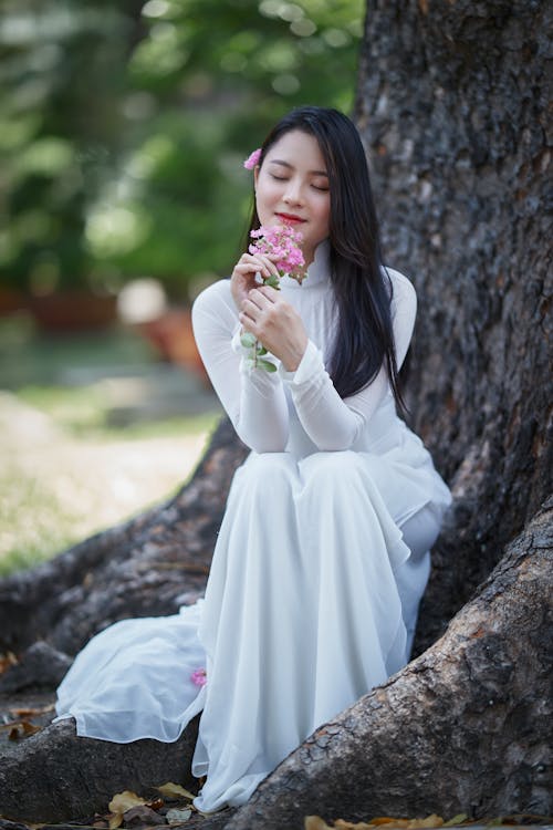 Gratis lagerfoto af asiatisk kvinde, brud, brudekjole