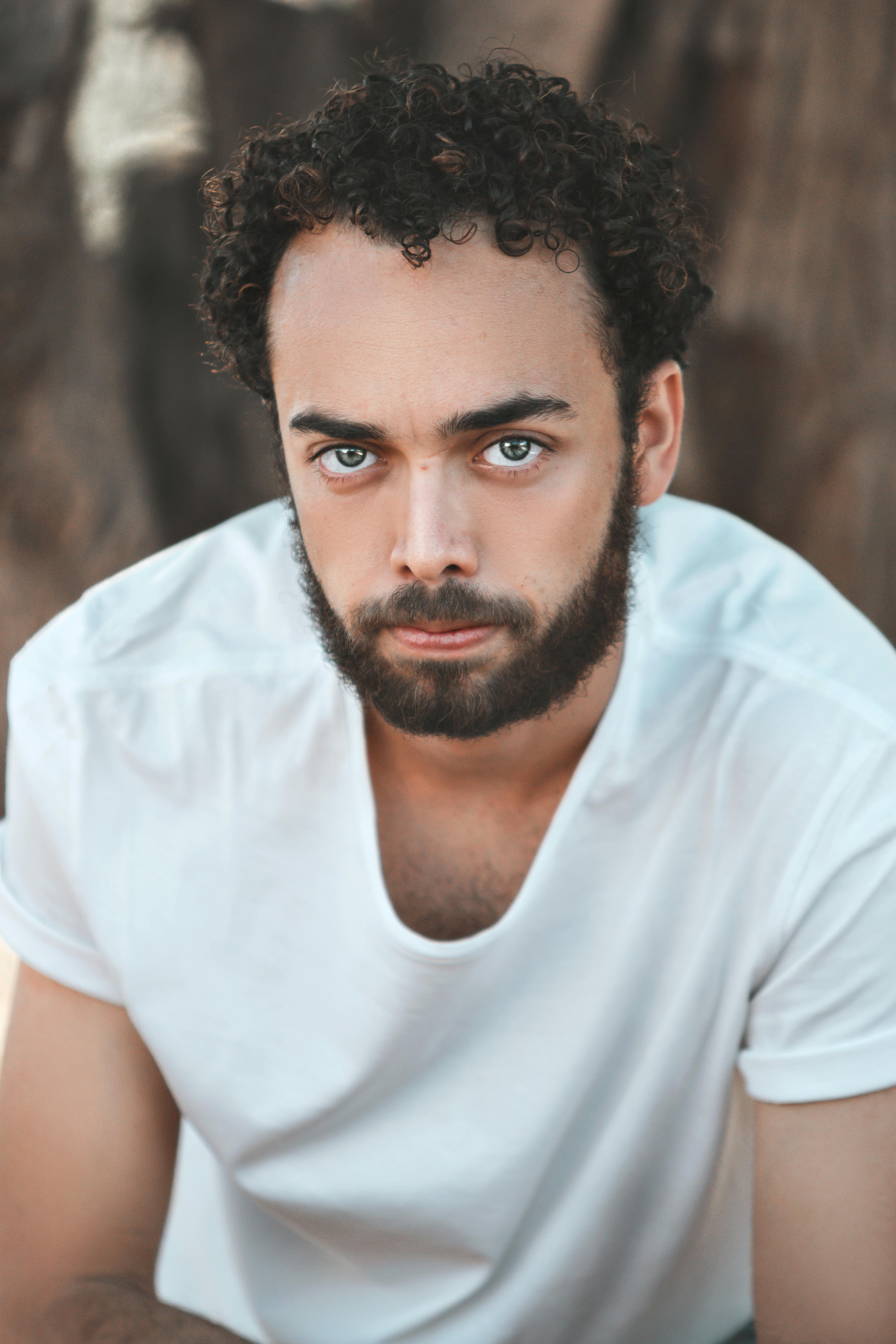 Man with Long Curly Black Hair and Beard · Free Stock Photo Man with Long Curly Black Hair and Beard · Free Stock Photo