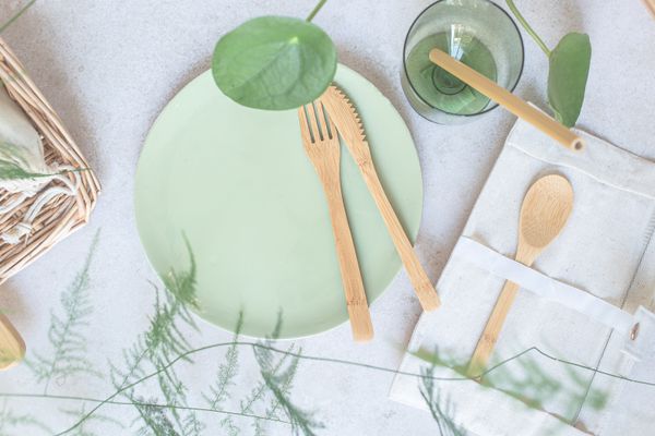 Wooden and bamboo spoons and forks