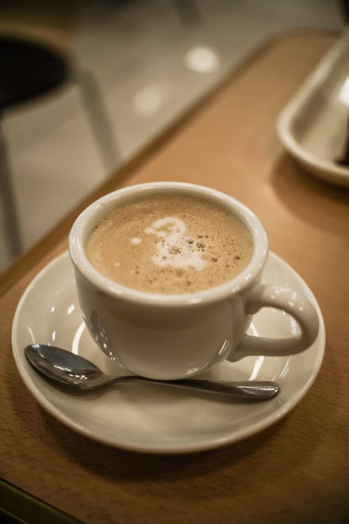 Free A Cup of Coffee on a Saucer  Stock Photo