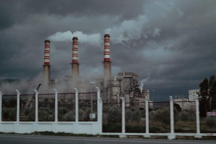 Smokestacks In The Factory