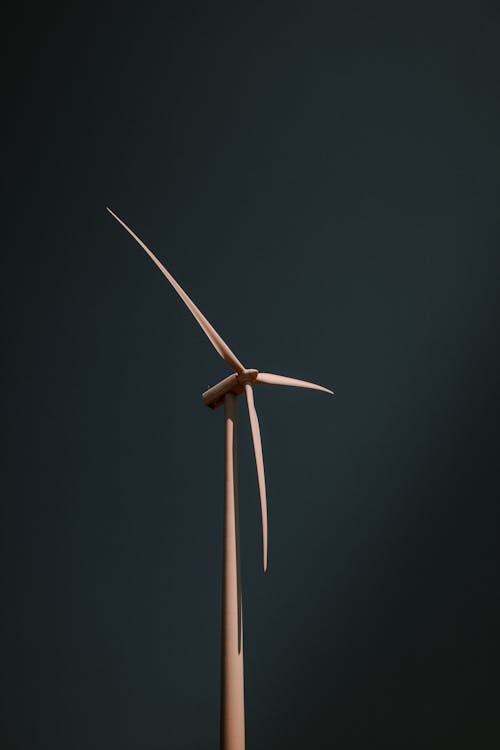 Free Photograph of a White Windmill Stock Photo
