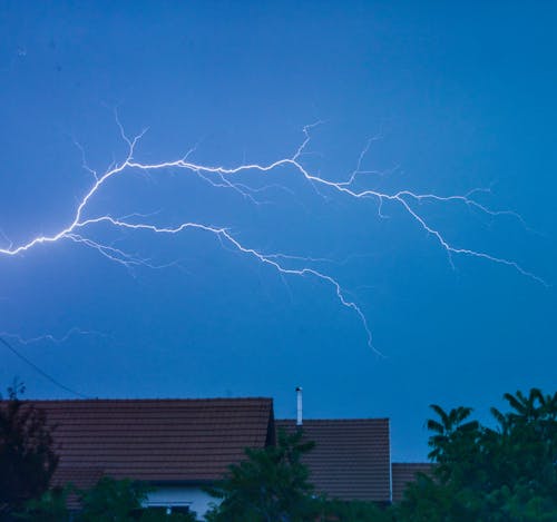 Free A Lightning in the Sky Stock Photo