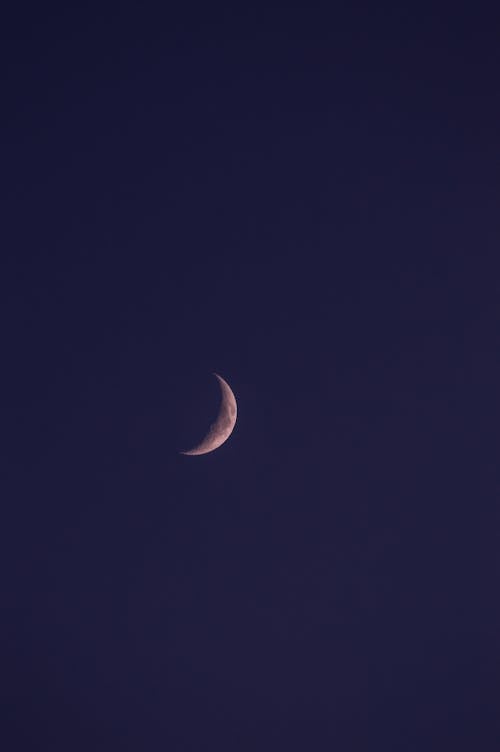 Free Crescent Moon in the Sky Stock Photo