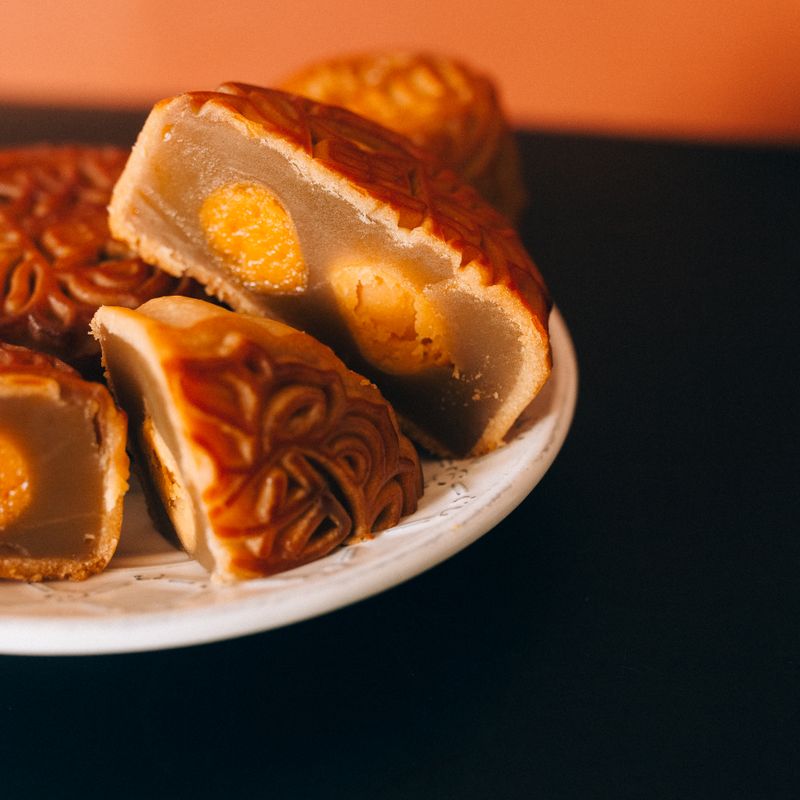 Tahini Mooncakes with Pistachio Filling