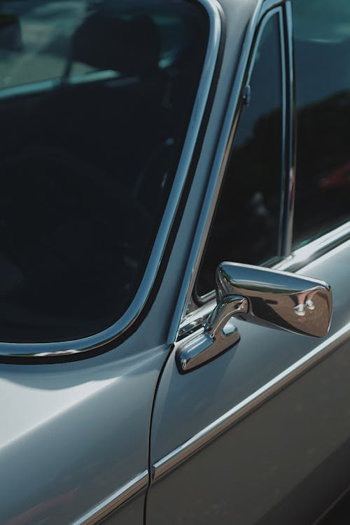 Close-Up View of Vintage Car