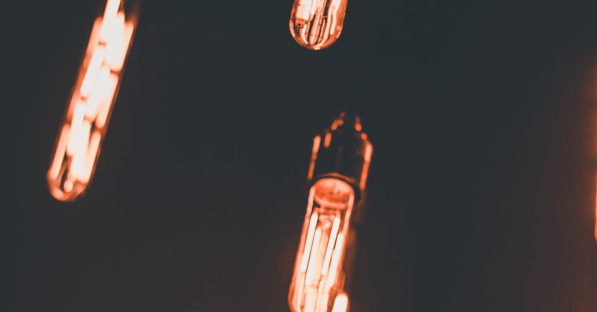 Light Bulbs Turned on