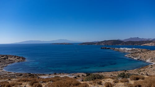 Бесплатное стоковое фото с Аэрофотосъемка, голубая вода, голубое море
