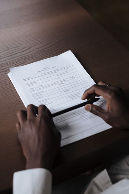 office worker paperwork application form
