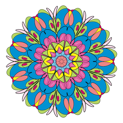 Free stock photo of flower, illustration, mandala