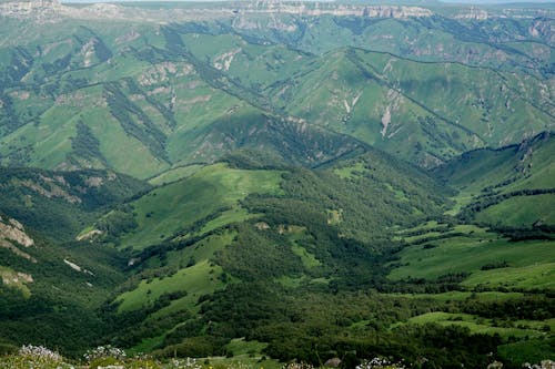 Aerial Footage of Khasagt Khairkhan Mountains 