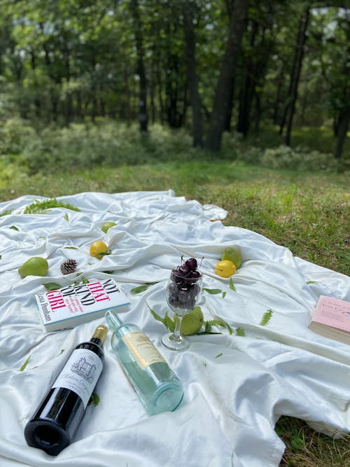 Picnic with Books in Summer