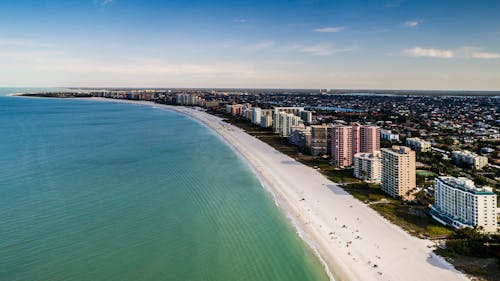 Gratis stockfoto met drone, marco island, strand