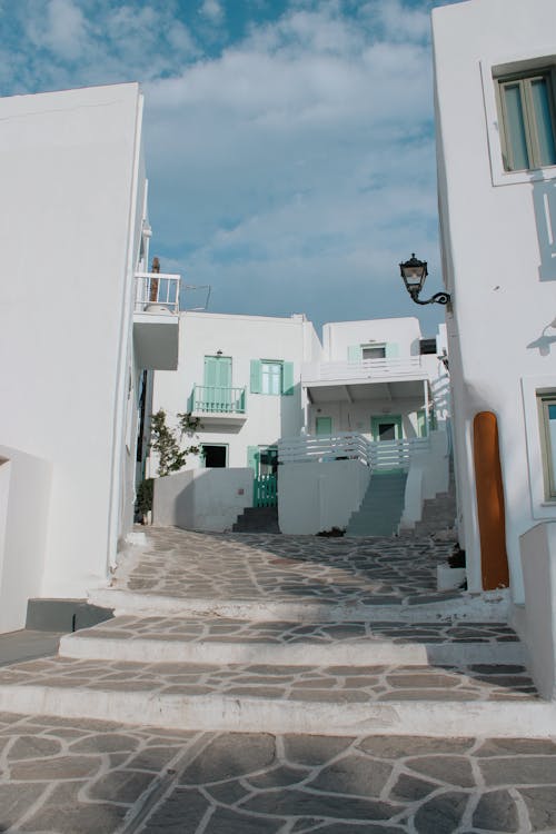Δωρεάν στοκ φωτογραφιών με δρομάκι, ελληνική αρχιτεκτονική, κατακόρυφη λήψη Φωτογραφία από στοκ φωτογραφιών