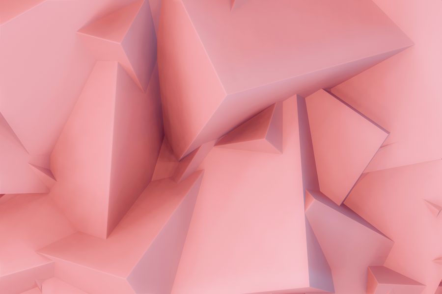 Faceted pink 3D shapes forming a sculptural relief — Steve A Johnson on Pexels