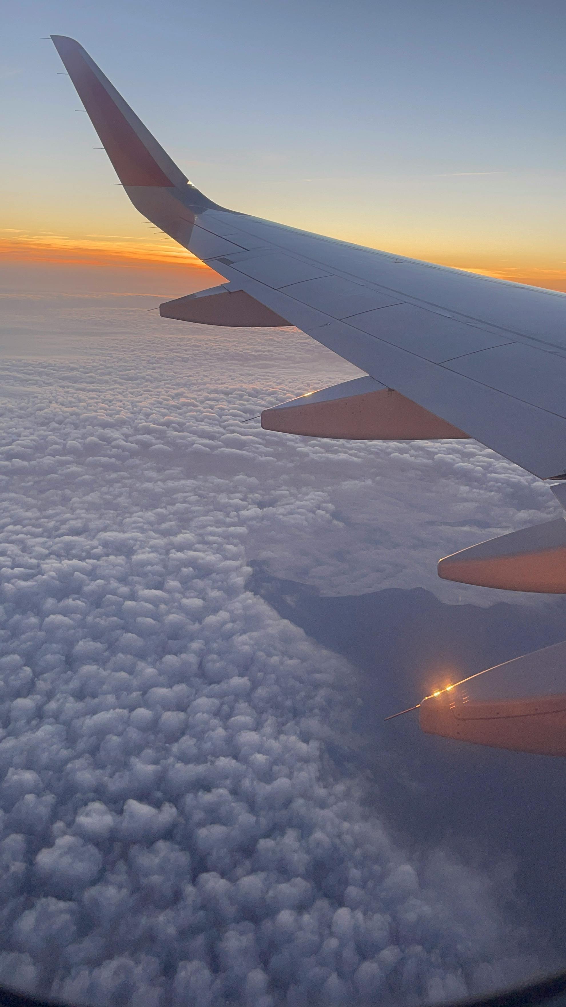 Person Holding Smartphone Riding Airplane · Free Stock Photo