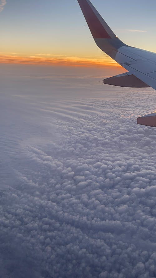 Ingyenes stockfotó arany horizont, fehér felhők, felhőzet témában