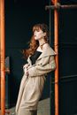 Woman Wearing Trench Coat