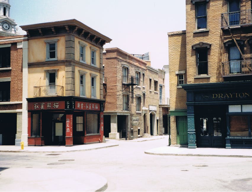 Prop of Buildings for Film Sets