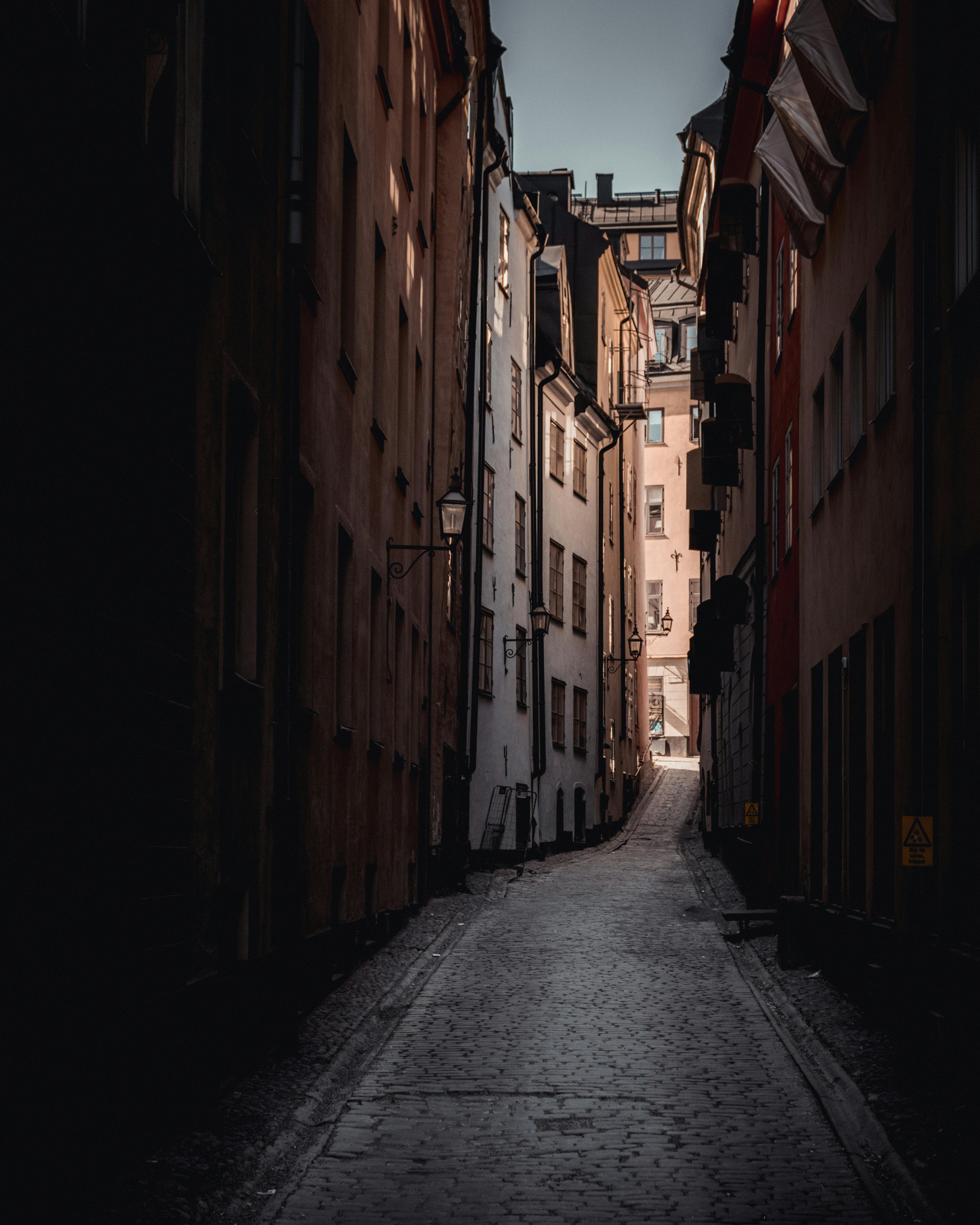 Empty Concrete Alleyway