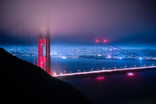Golden Gate Bridge during Night 