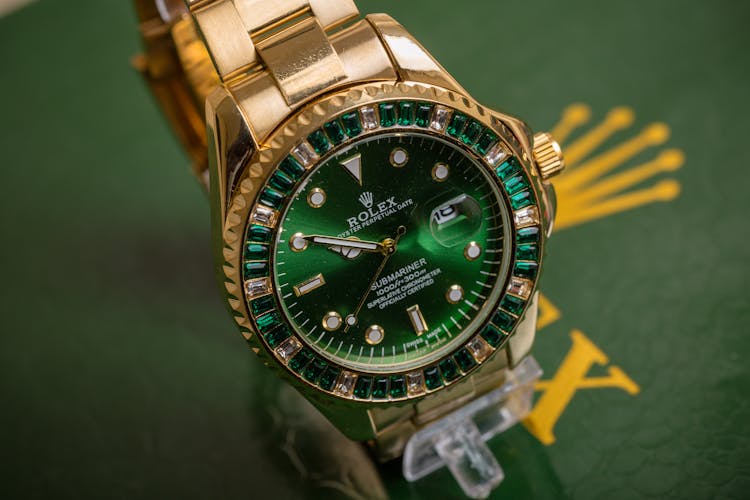 Rolex Submariner In Close-up Photography