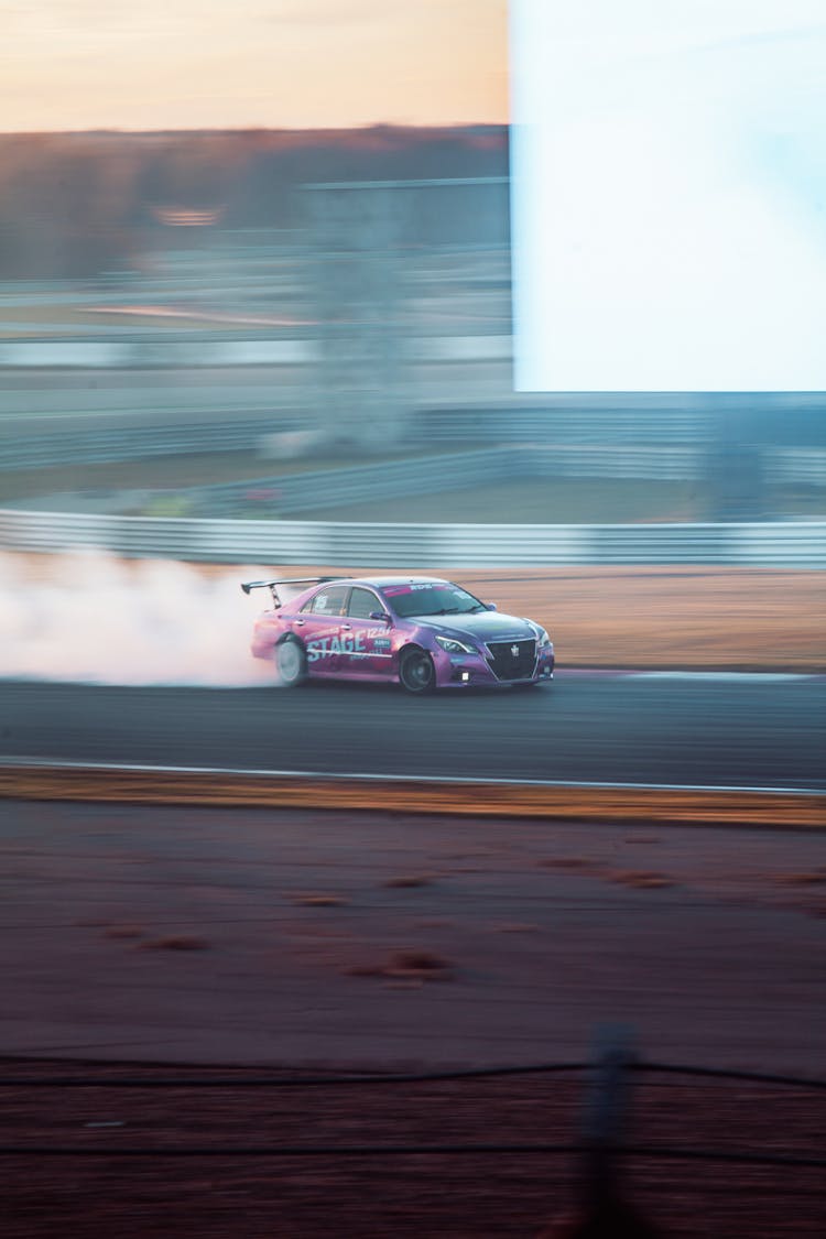 Car Drifting On The Race Track