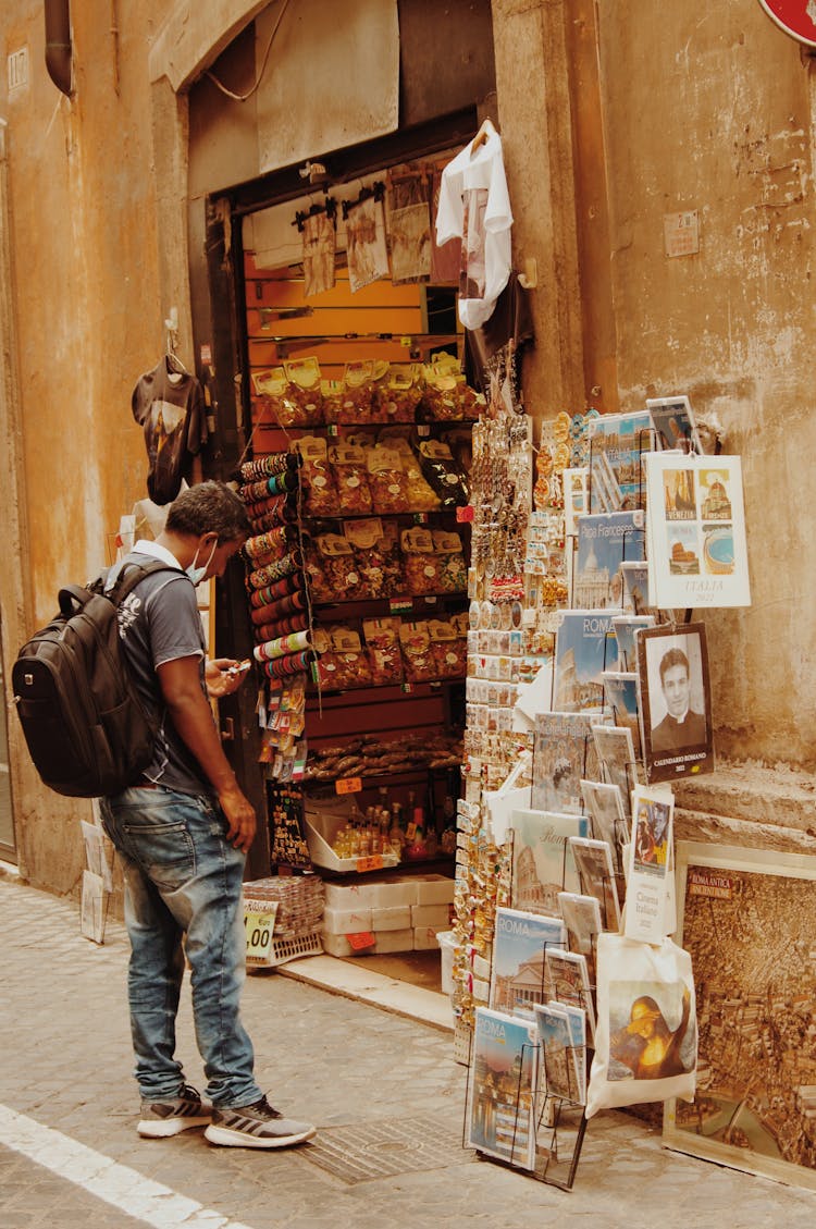 Souvenir Stand On Street