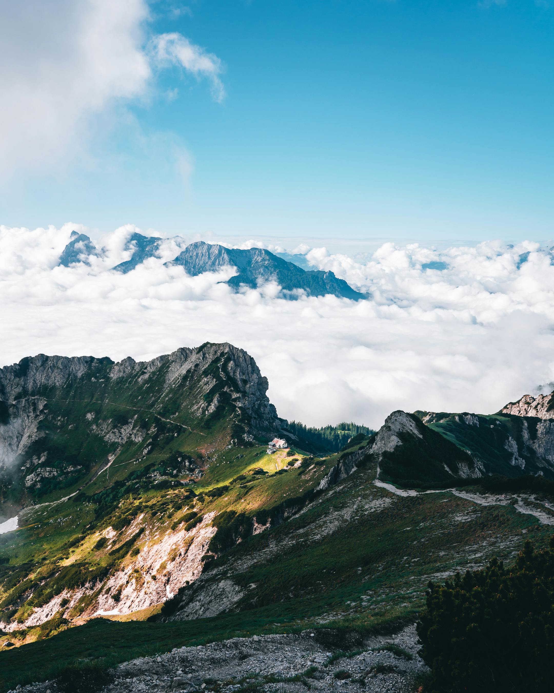 beautiful view on the mountains