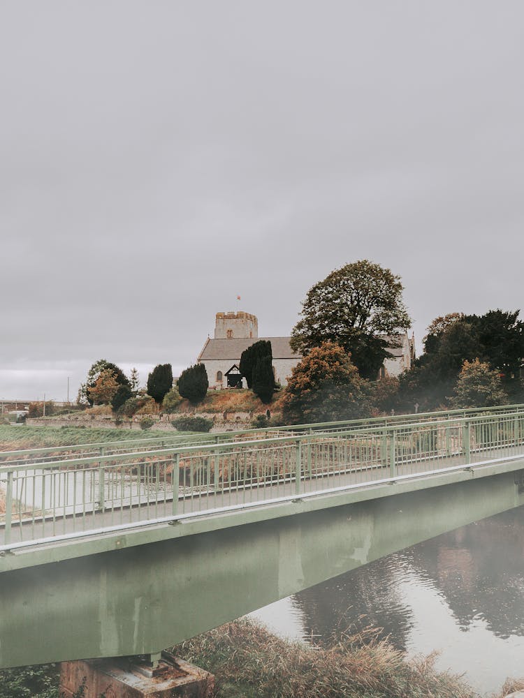 A Footbridge Going To The Parish Church Of St Mary In Rhuddlan United Kingdom