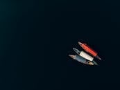 Aerial View of Boats on Water